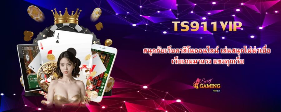TS911VIP สนุกกับเว็บคาสิโนออนไลน์ เล่นสนุกไม่น่าเบื่อ เว็บเกมมาแรง แซงทุกเว็บ